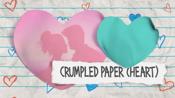 ֽƵչʾaeģ Crumpled Paper (Heart)